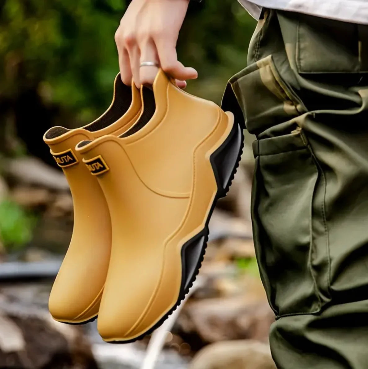 Outdoor Non-slip Rain Boots, Waterproof Shoes, Rain Rubber Water Shoes Fishing Shoes