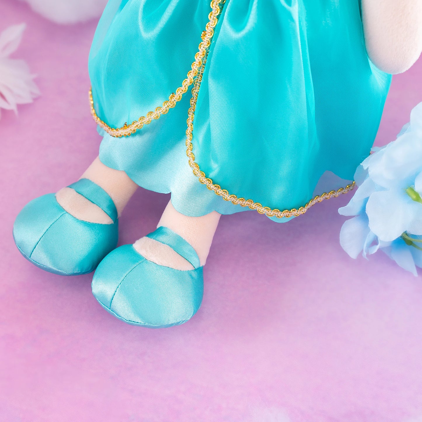 16 inches Plush Dolls Baby Girls Toys in Green for Christmas Gifts Children's Day Gifts