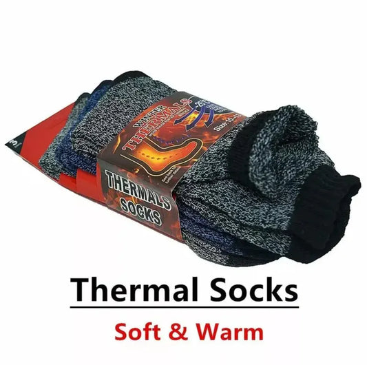 Men Winter Socks Thick Thermal Insulated Heated Sox For Cold Weather Outdoor Activities