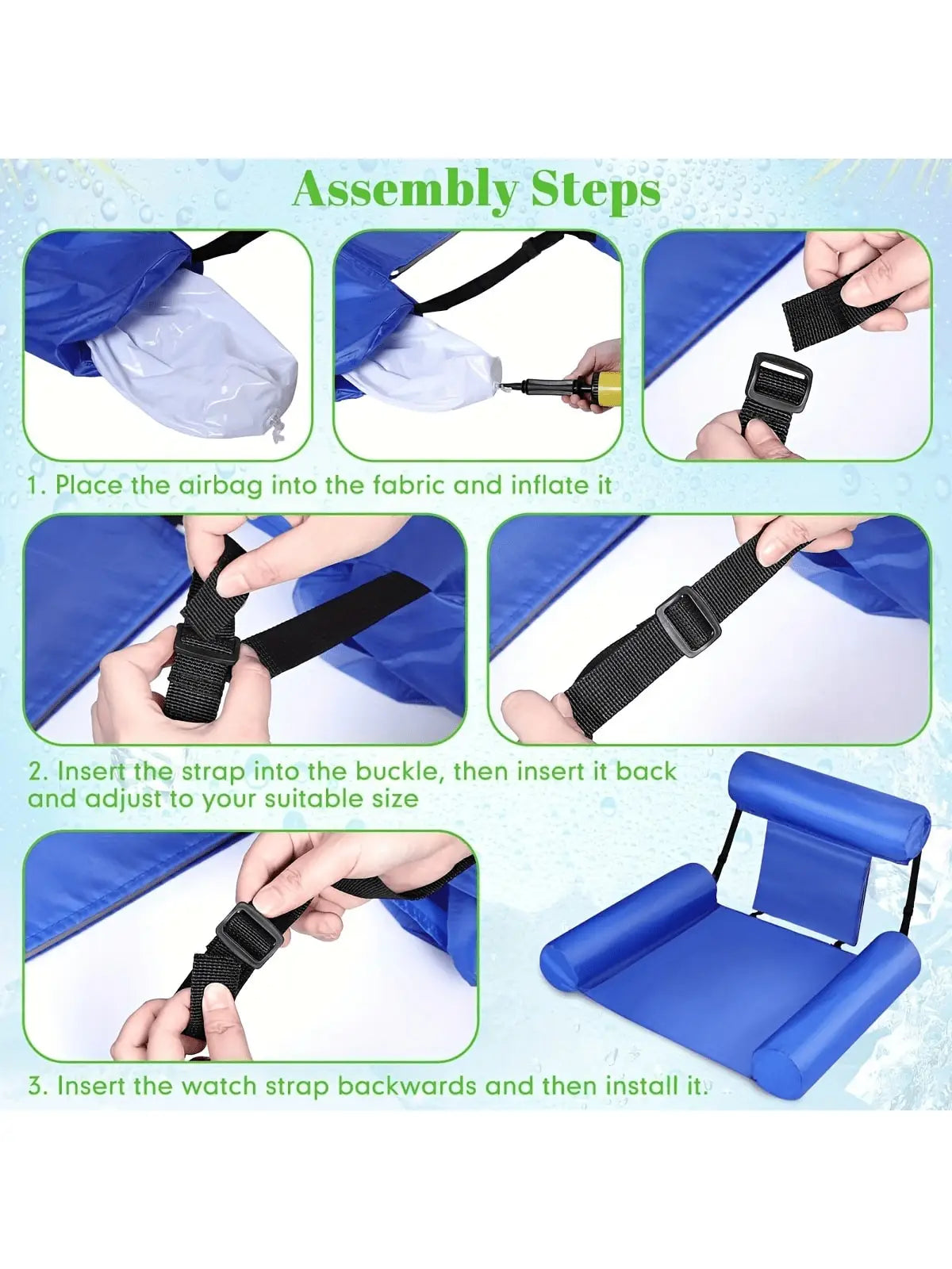 1 Packs Pool Floats Chair For Adult