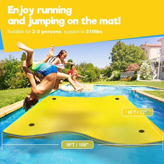 9X6ft Mattress For Swimming Floating Bed Smooth Soft Comfortabl