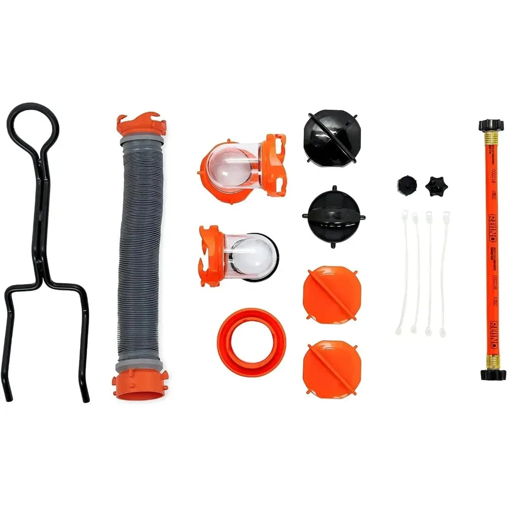 36-Gallon Camper / RV Portable Waste Tank - Features Heavy-Duty Wheels & Built-In Gate Valve