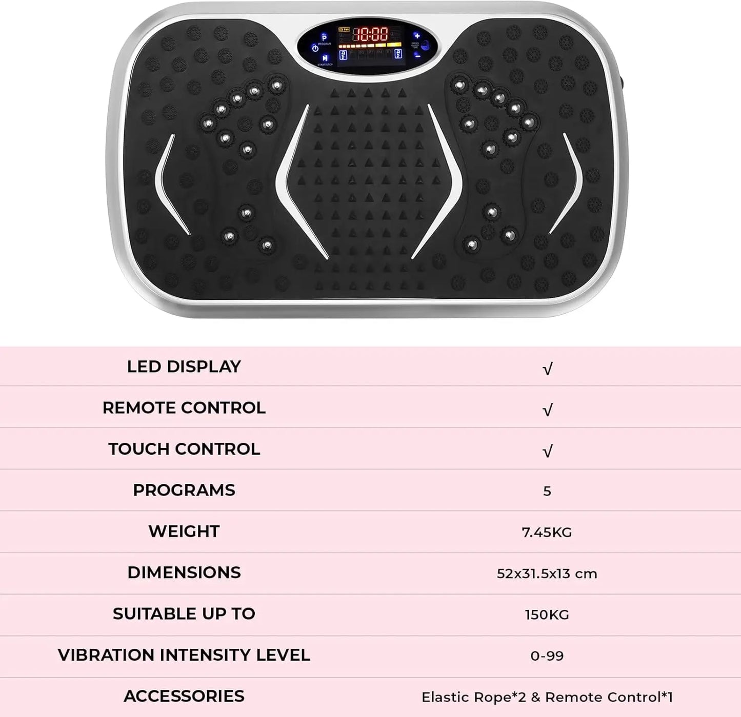 ,Fitness Vibration Board for Home ,Full Body Exercise Machine, Fat Burning &Muscle Building, Body Shaper