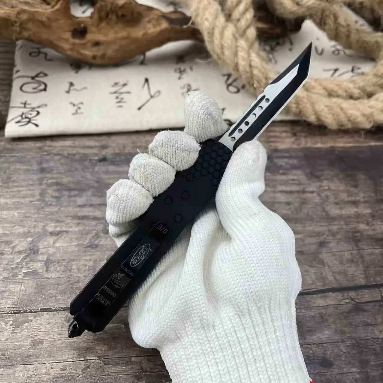 Hunting Pocket Knife 440C Blade Zinc Alloy Handle Utility Outdoor Knives