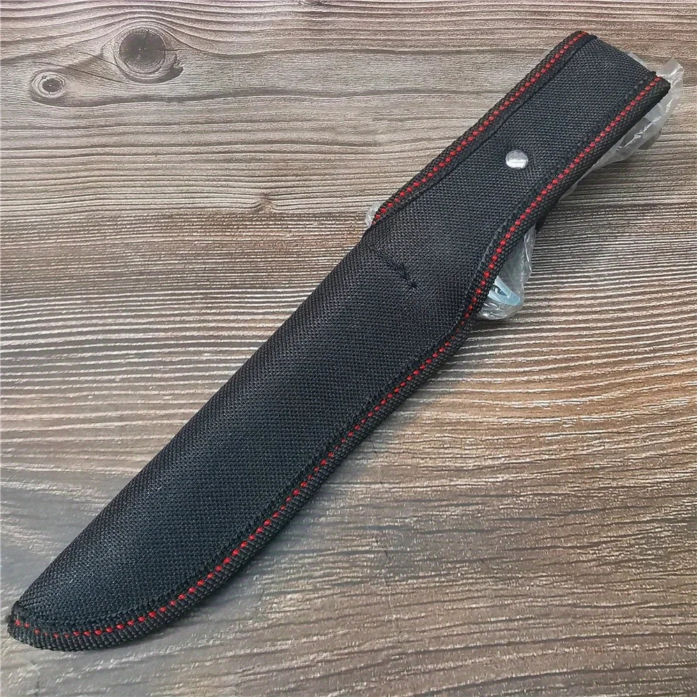 10.4 Inch Stainless Steel Fixed Blade Knife - High Hardness Camping, Hunting, Outdoor Survival Knife with Sheath