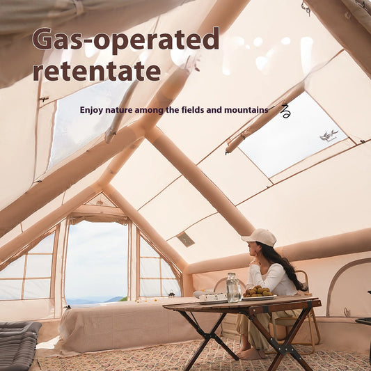 Inflatable Tents, Luxury Camping Tents, With Stove Plug, 4/6/8 Person Family