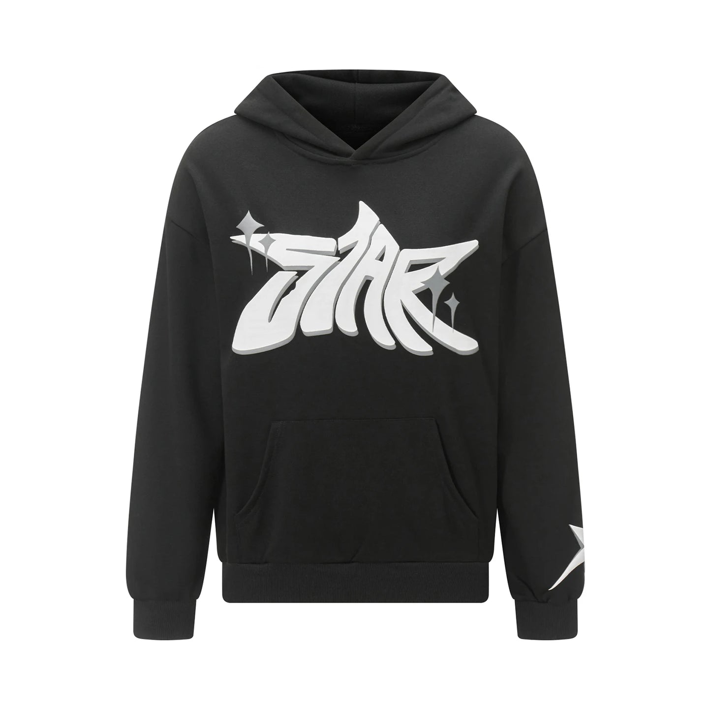 Women Vintage Sweatshirt Grunge Star Print Loose Fit Hooded Tops Autumn Long Sleeve Oversized Shirt