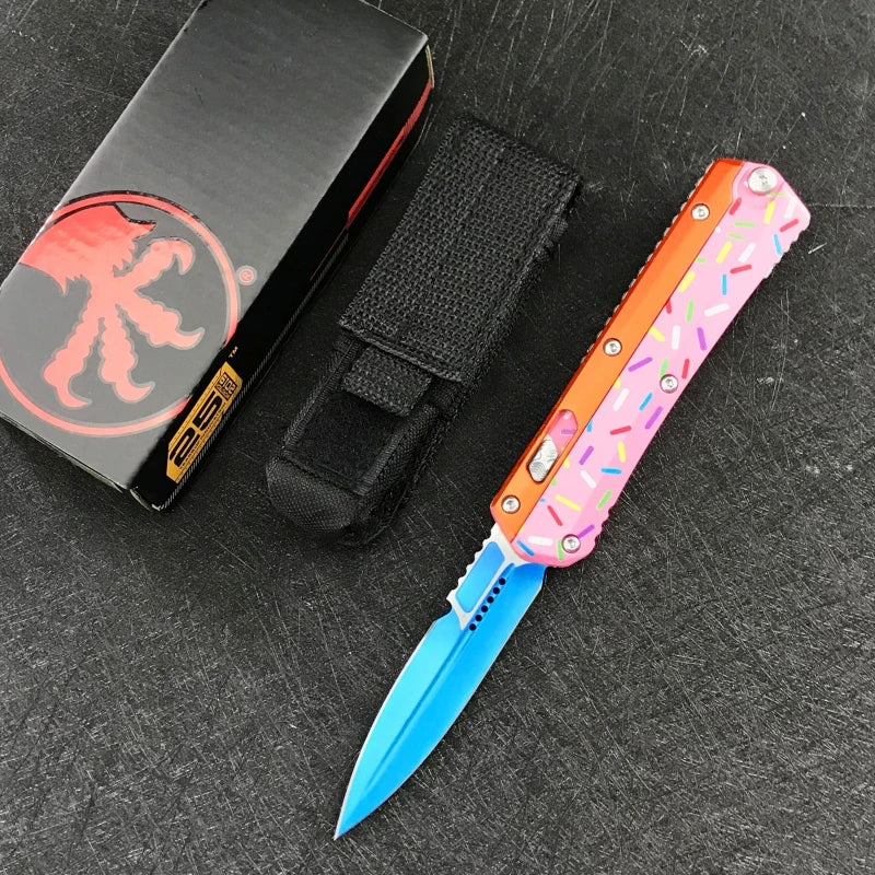 Practical Folding Knife Zinc Alloy Handle Hunting Combat Multi-functional Knives