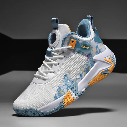 Men's basketball shoes walking and running shoes breathable and comfortable men's sports shoes trendy and fashionable basketball
