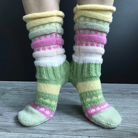 Winter Thread Socks Washable Anti-Freezing Thermal Suitable for Indoor and Outdoor