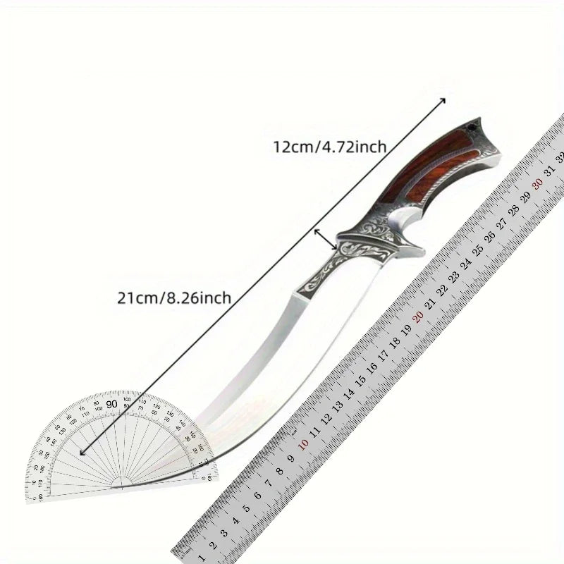 Fixed Blade Hunting Straight Knife Survival Self-defense Portable