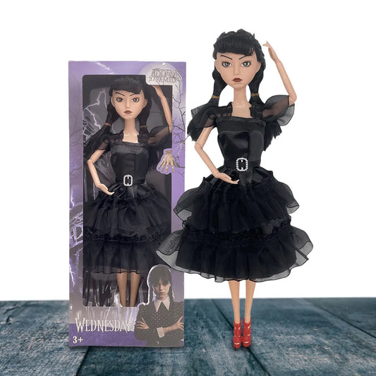 Wednesday Addams Figure Cute Toy Addams Family Doll Model Children's Soothing Toys Birthday Christmas Gifts