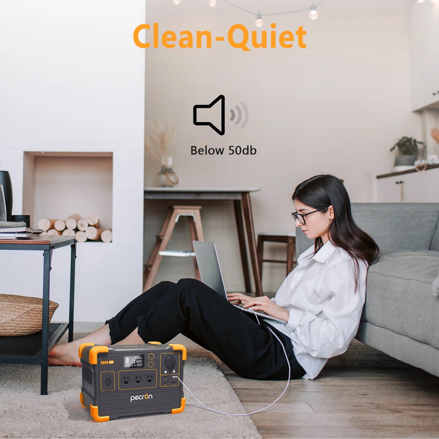 Portable Power Station 614Wh Solar Generator with AC Outlets Battery Backup for Outdoor Camping