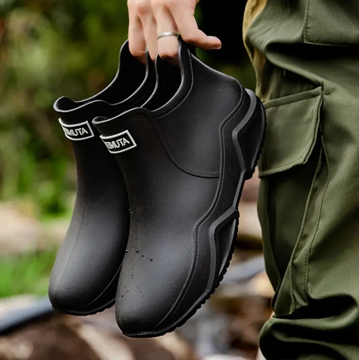 Outdoor Non-slip Rain Boots,  Waterproof Shoes, Rain Rubber  Water Shoes Fishing Shoes