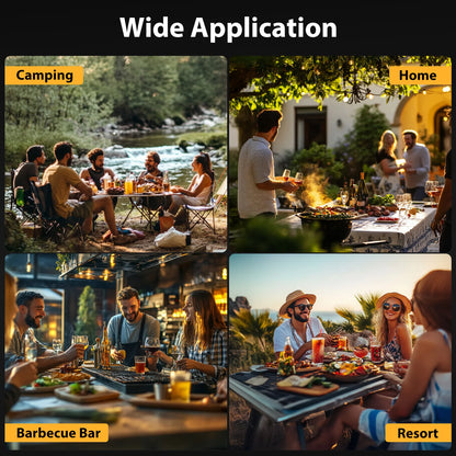 Camping Rotisserie Grill 176LBS Capacity 25W Motor Small BBQ Charcoal Roaster