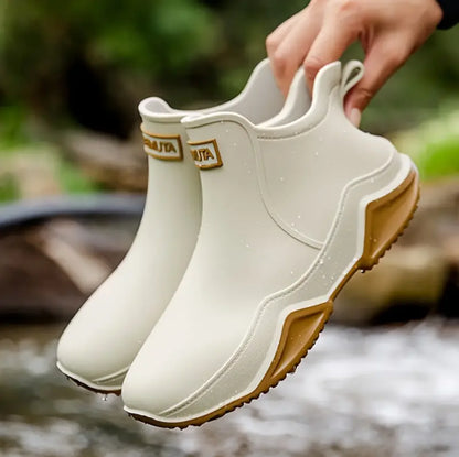 Outdoor Non-slip Rain Boots,  Waterproof Shoes, Rain Rubber  Water Shoes Fishing Shoes