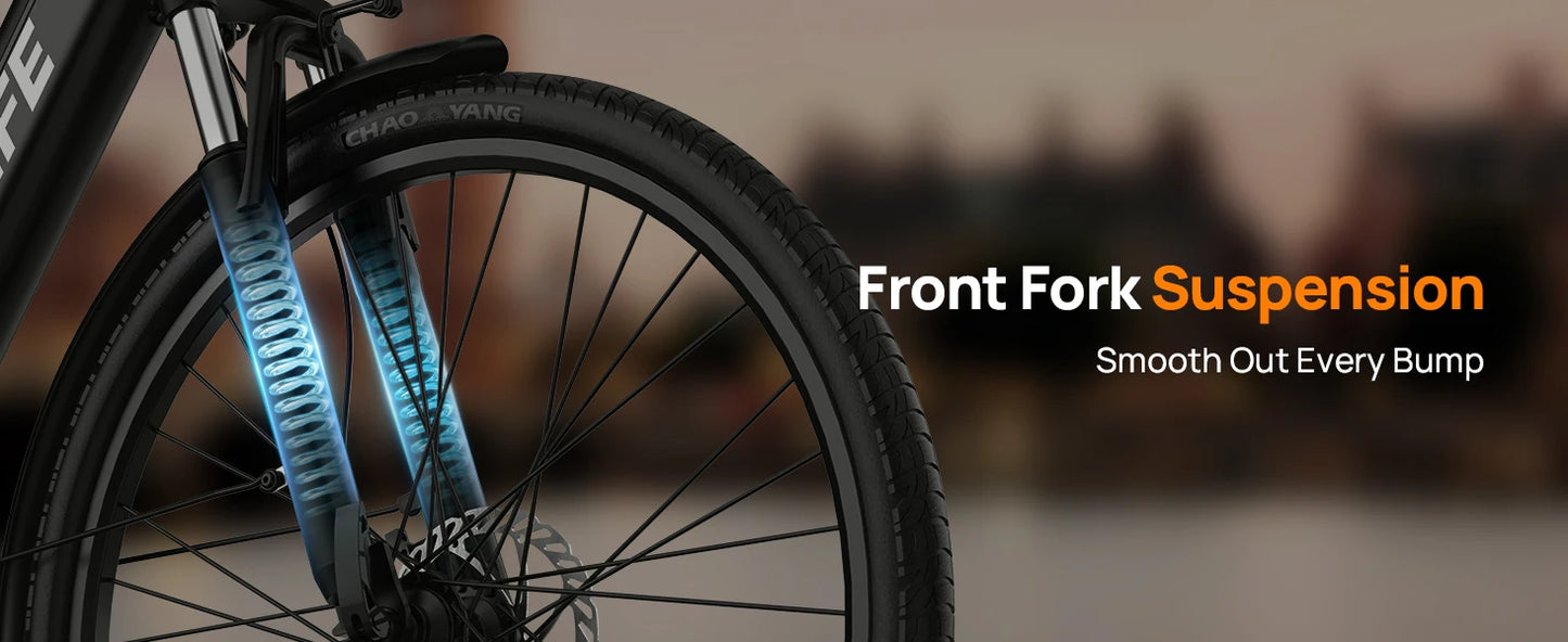 750W E26 Electric Bike for Adults | 48V 10.4Ah Removable Battery, Top Speed 20MPH, 26''X2" Standard Tire, 7-Speeds