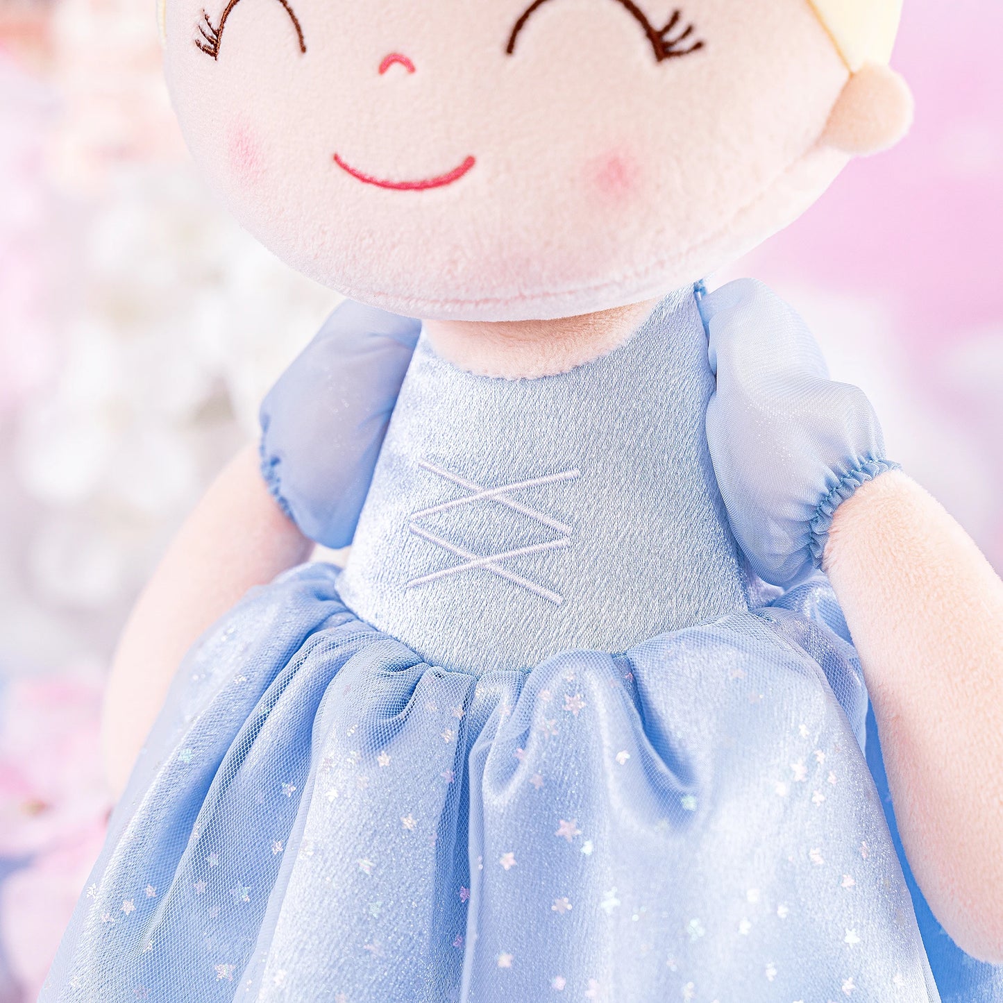 16inches Plush Doll Girls Manor Princess Toys Pale Blue Christmas Gifts for Baby Girls