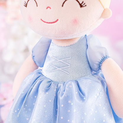 16inches Plush Doll Girls Manor Princess Toys Pale Blue Christmas Gifts for Baby Girls