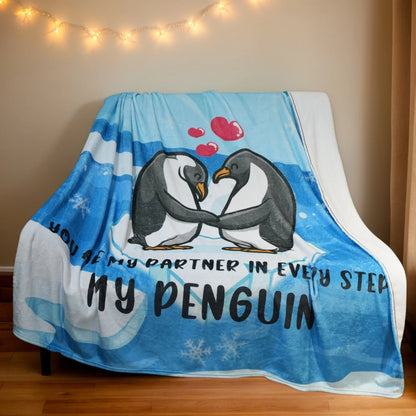 My Penguin Blanket – 50×60 Soft Fleece Love Throw Personalized