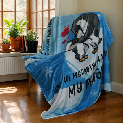 My Penguin Blanket – 50×60 Soft Fleece Love Throw Personalized