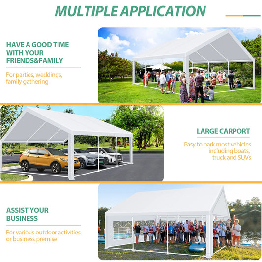 20x20ft Tent Heavy Duty for Parties Waterproof, Wedding and Event Canopy with Removable Sidewalls