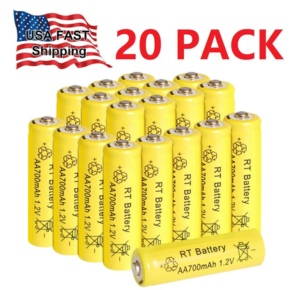4-20PCS 1.2V AA Rechargeable Battery,