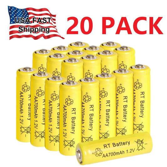 4-20PCS 1.2V AA Rechargeable Battery,