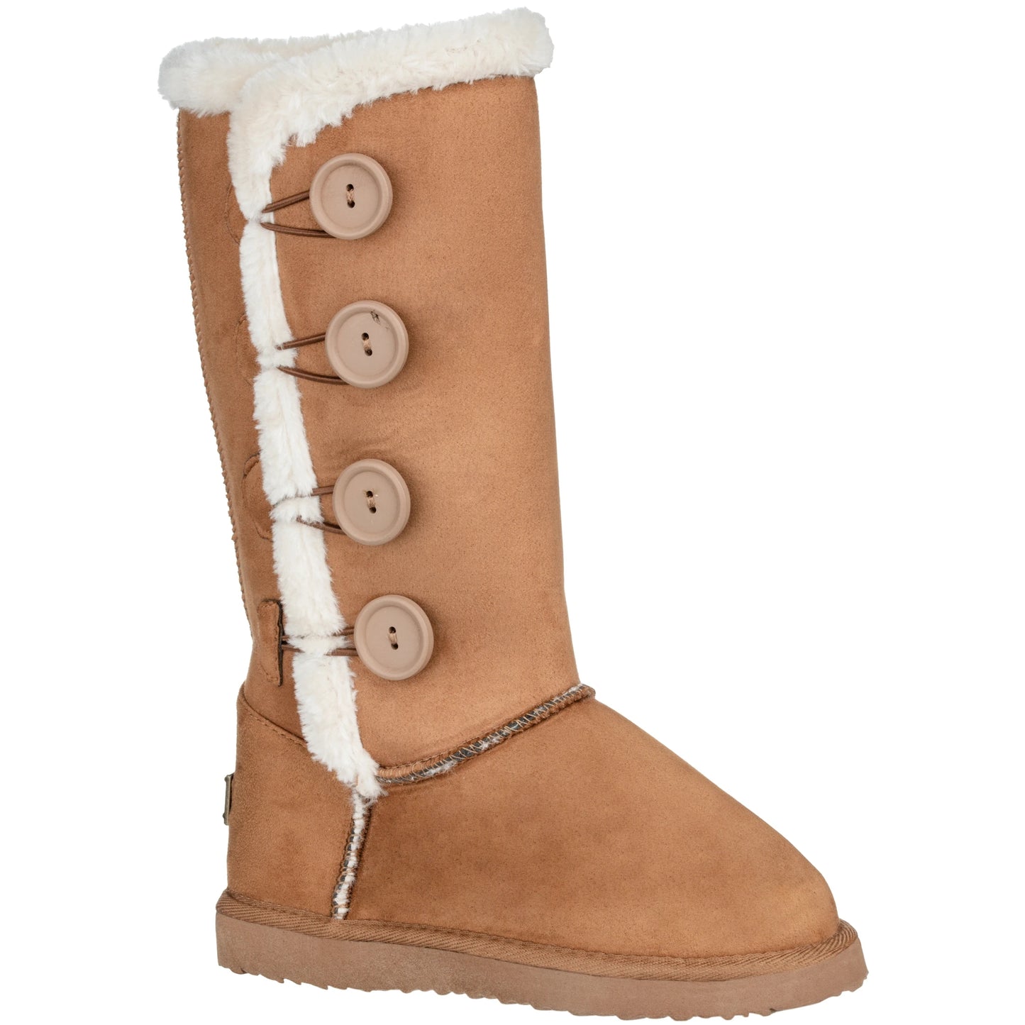 Women's Snow Boots Fleece Lined Solid Color Mid-Calf Flat Snow Boots Fur Lined Winter Boots