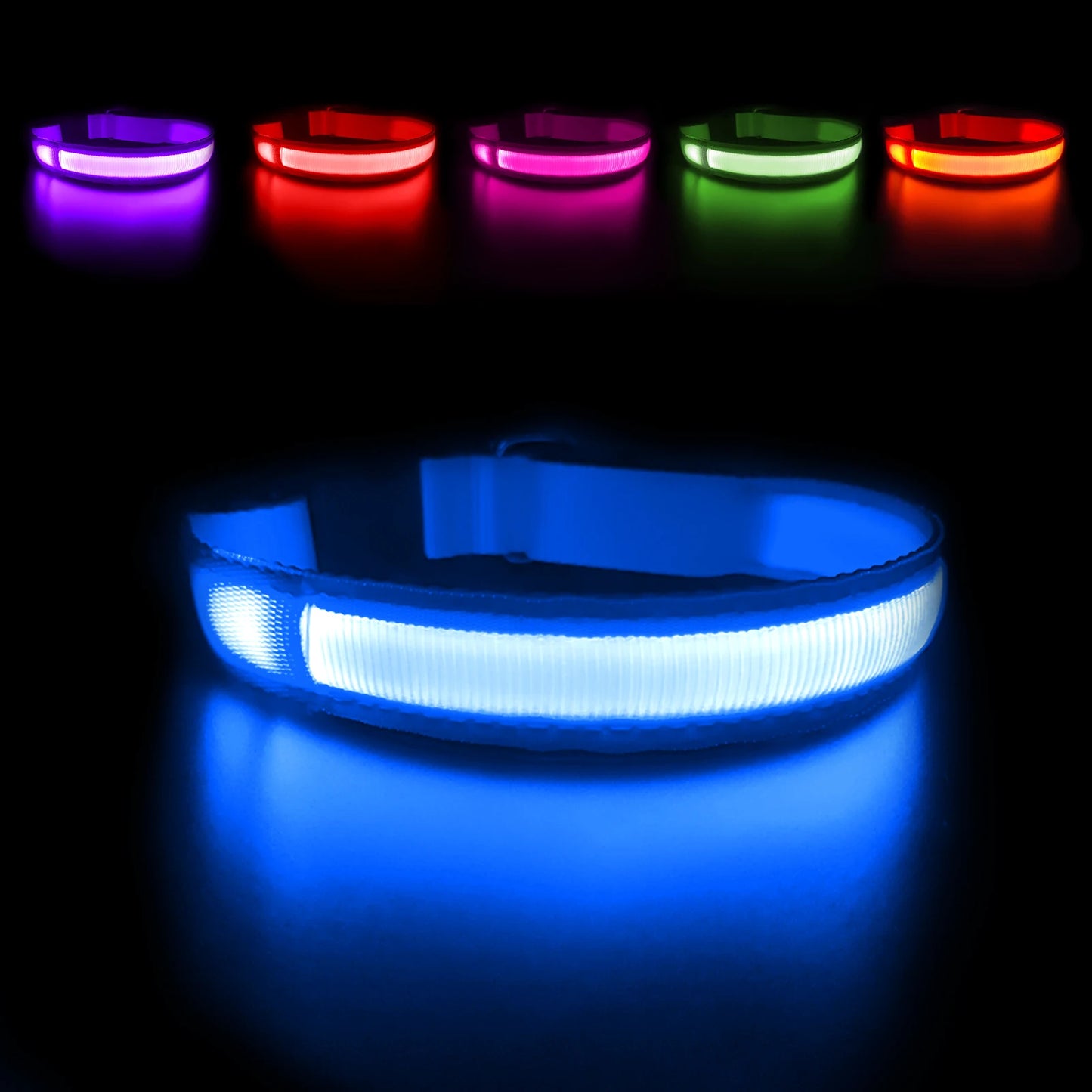 Dog Collar Luminous Pet Supplies Dog Collar Waterproof Safety Collars