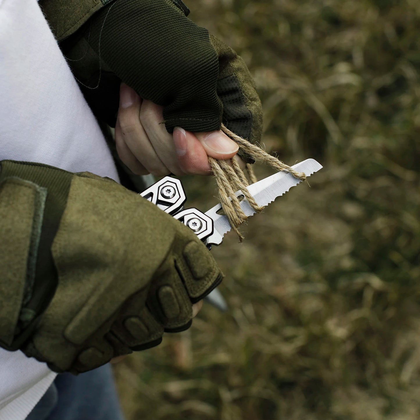 21 in 1 Multi Function Pliers Stainless Steel Portable Pocket Knife with Sheath for Outdoors Survival Camping