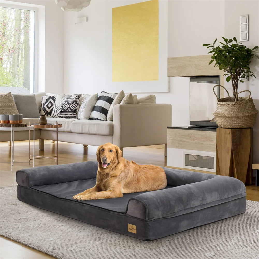 XXXL Large Calming Dog Bed Orthopedic Memory Foam Waterproof Removable Cover