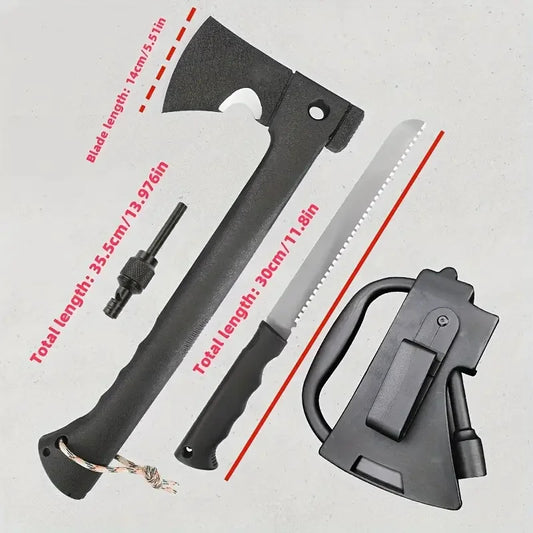Ultimate Outdoor Survival Axe with Fire Starter -
