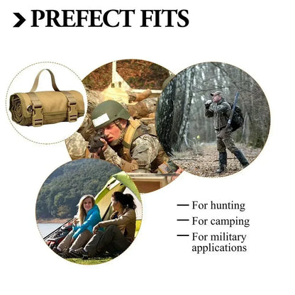 Waterproof Thin Mat Non-Slip Durable Hunting Mats for Shooters Tactical Roll Up Padded  Nylon Mat