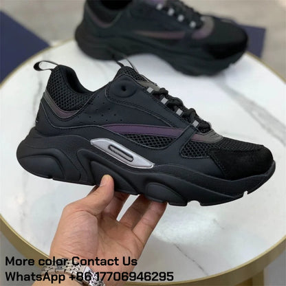 Men Running Shoes Outdoor Women Road B22 Casual Jogging Sneakers Cushioned Stretch Thick-Soled Marathon Shoes