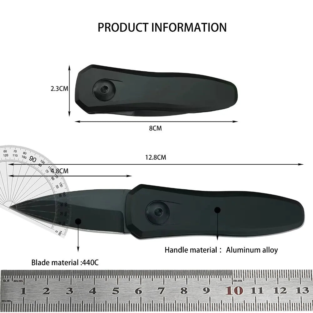 Outdoor Pocket Mini KnifeSteel Blade Aluminum Alloy Handle, Portable Multi-purpose Tools