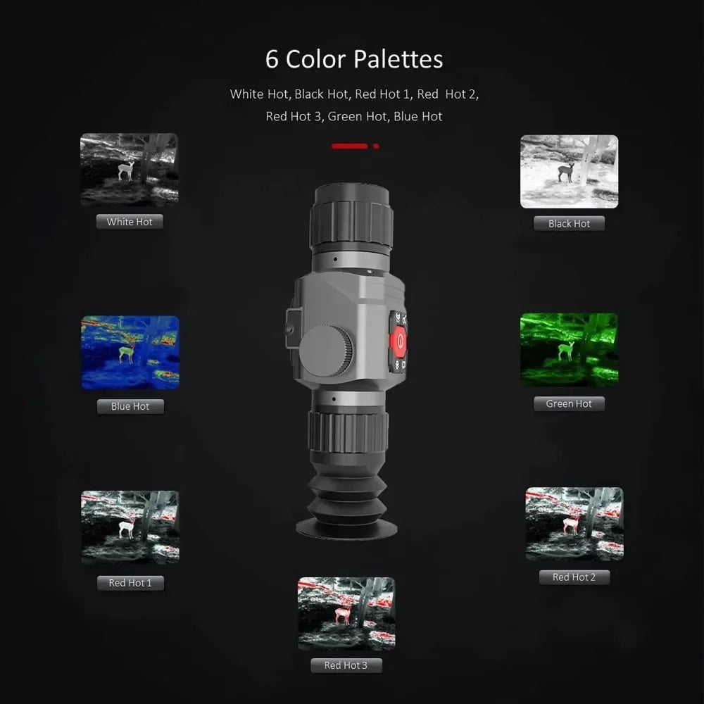 Thermal Imager Infrared Night Vision Aiming for Hunting Outdoor Adjustable Focus Infrared Thermal Camera Scope Riflescope