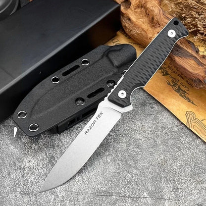 High Hardness Straight Knife Steel Blade Handle Outdoor Camping Survival Hunting Knife Cutting Knife
