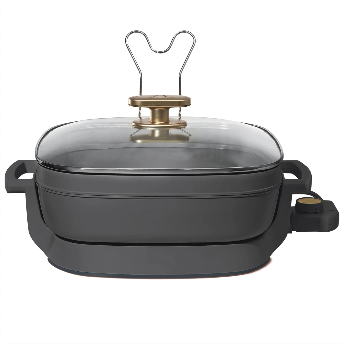5-in-1 Frying Pan - Expandable to 7 Quarts with Glass Lid for  Slow Cooking and More