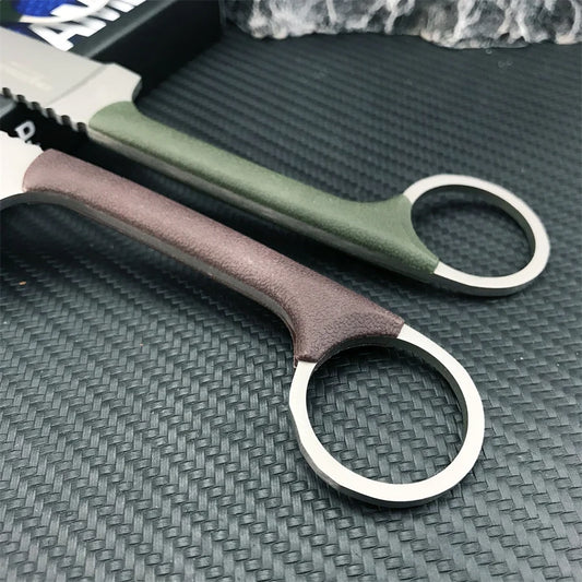 Straight Knife Nylon Handle Blade Sharp Cutting Multi-functional Camping Tool