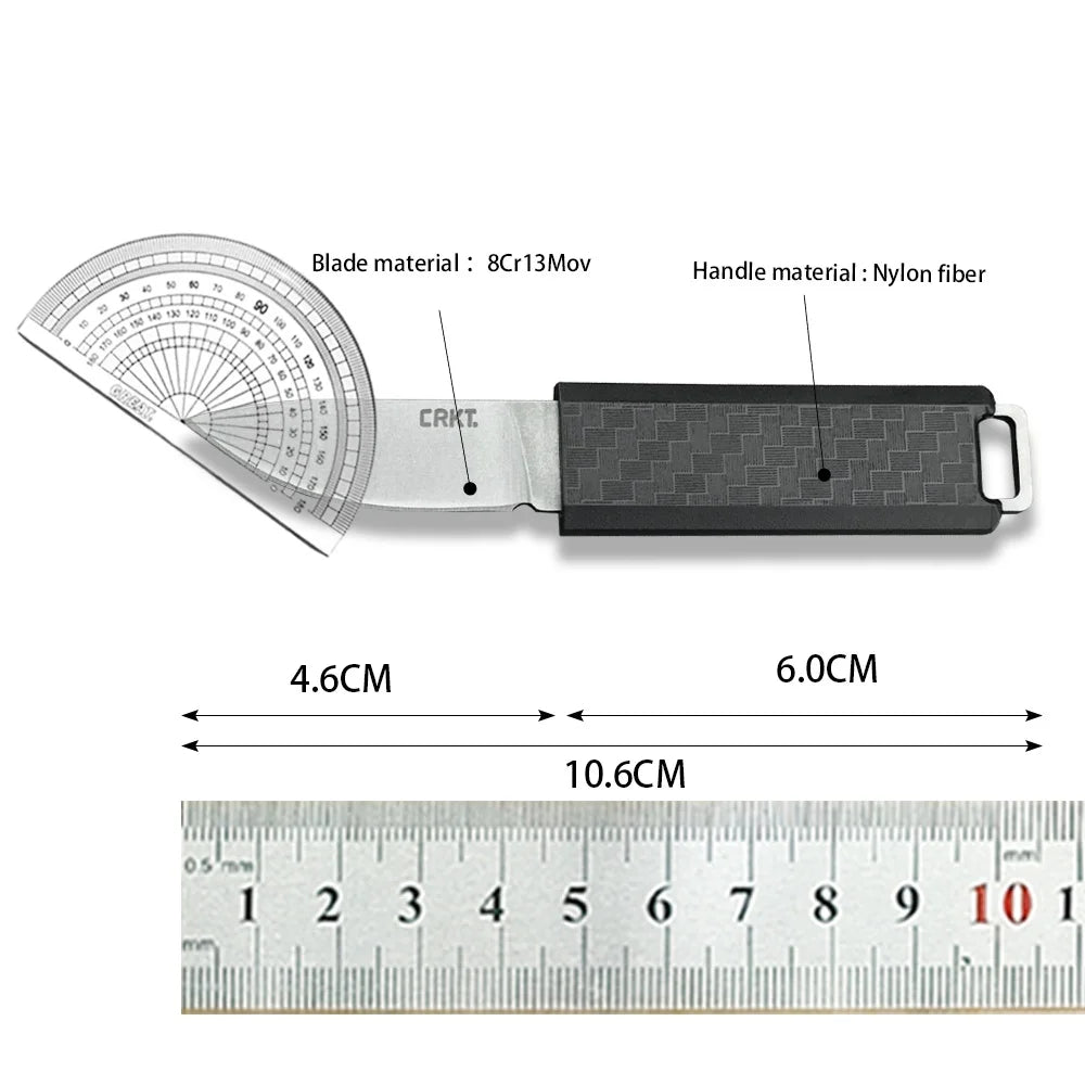 Mini Pocket Knife, Camping Portable Tool  Fixed Blade Tactical  Hiking