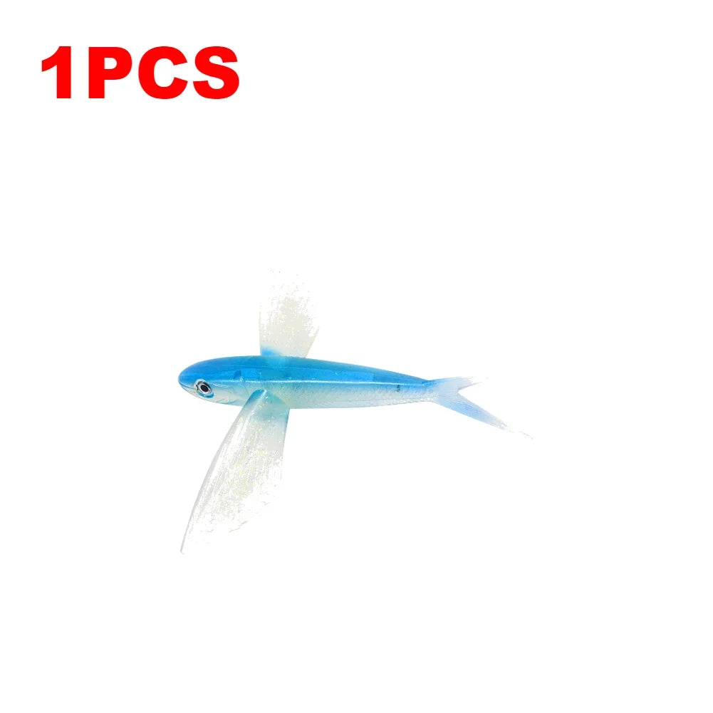 1-10PCS Fishing Lure Bait Soft Bait Tuna Lures Pink Trolling Bird Shaped Teaser For Fishing Tackle