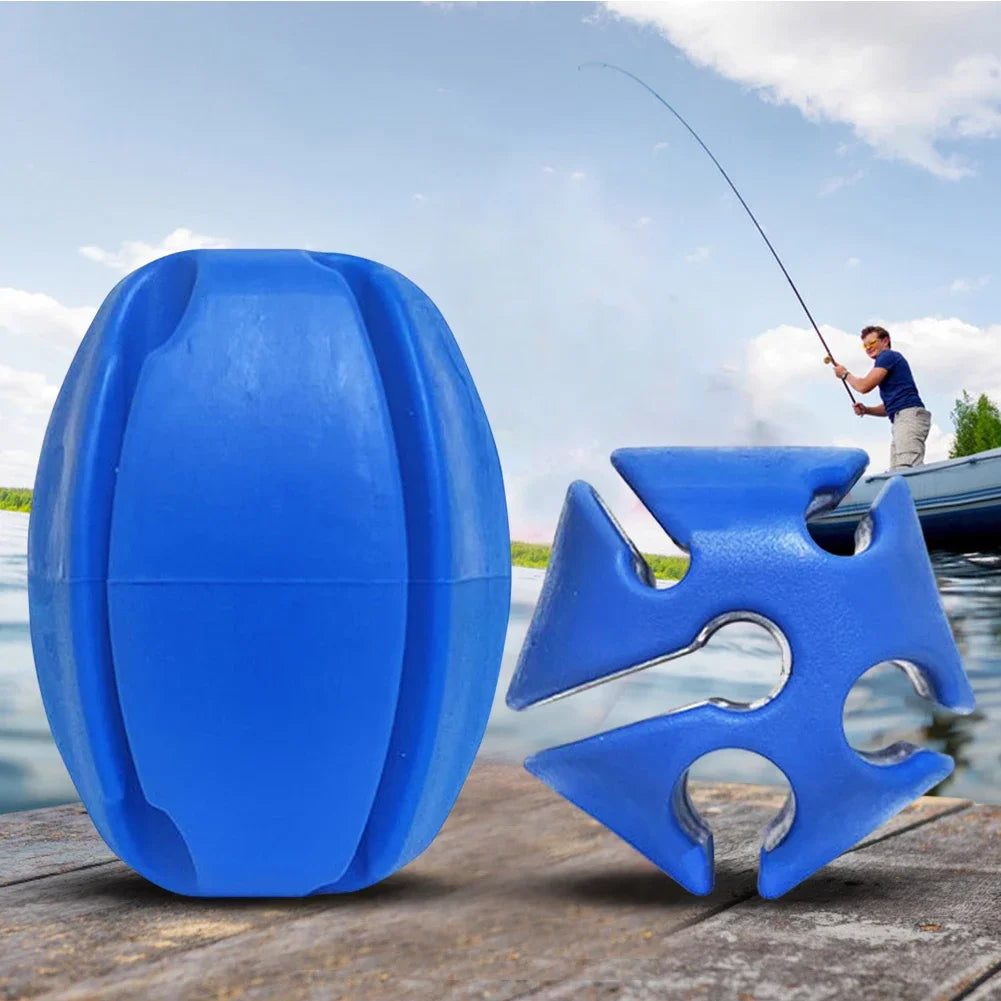 3pcs Silicone Fishing Rod Holder Ball Straps 5 Hole Lightweight Fishing Tackle Ties