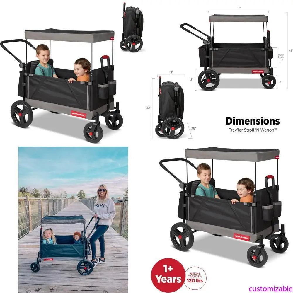 Children's Radio Flyer Wagons, Toddler Strollers, Portable Rolling Carts, Beach Carts with Wheels.