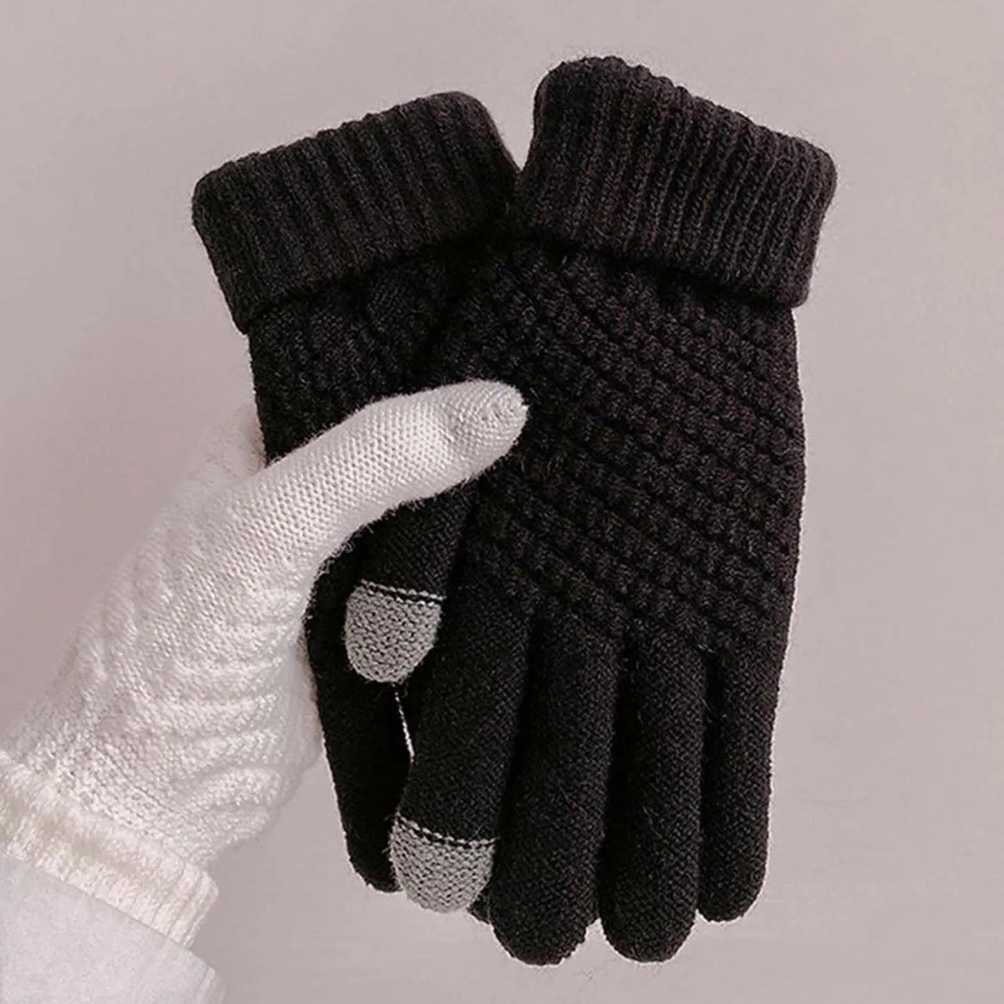 Touch Screen Cold Weather Gloves Daily Outdoor Snow Gloves for Cycling Running Driving Hiking MIAO-US