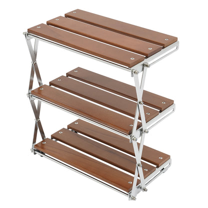 Camping Kitchen Table Picnic Cabinet Folding Cooking Storage Rack Portable