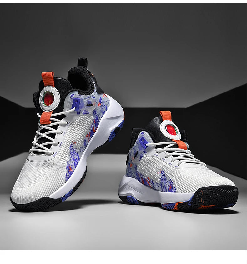 Men's basketball shoes walking and running shoes breathable and comfortable men's sports shoes trendy and fashionable basketball