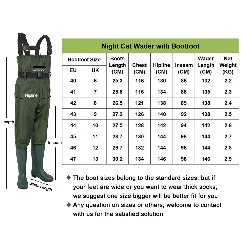 Lightweight Fishing Waders Waterproof Breathable  Fishing Hunting Chest Waders With Boots
