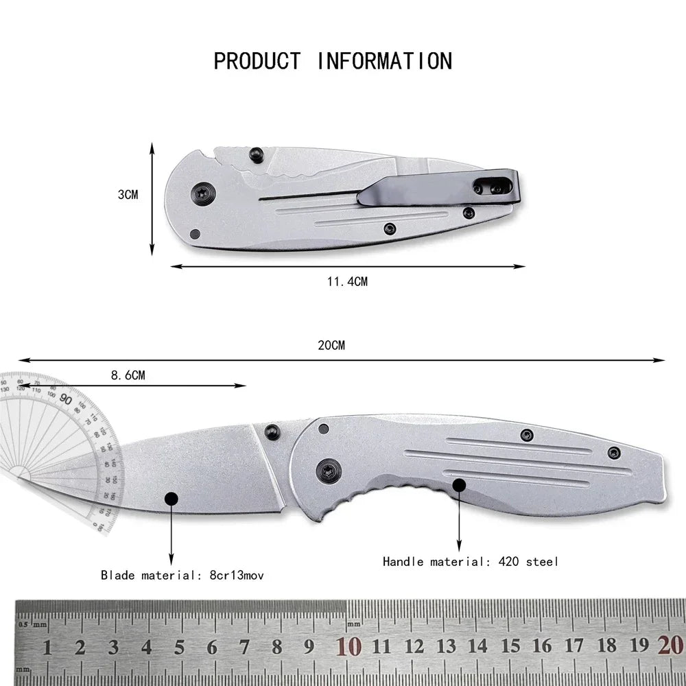 Folding Knife Steel Blade Outdoor Tactics Hunting Camping Hiking