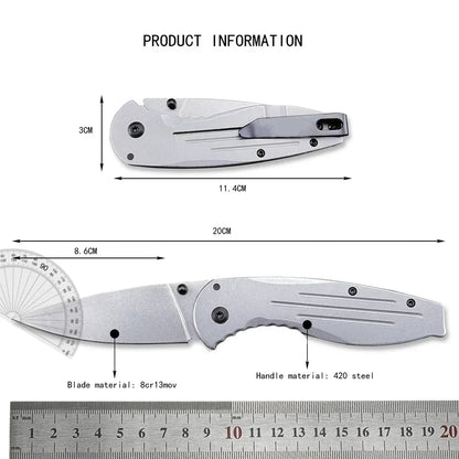 Folding Knife Steel Blade Outdoor Tactics Hunting Camping Hiking